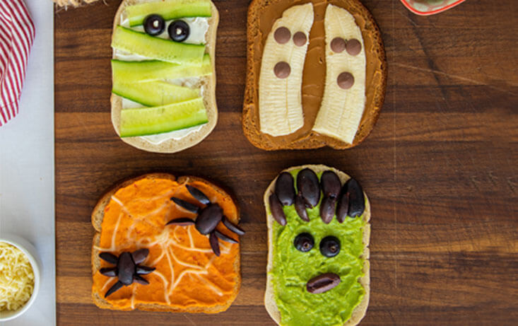 Läskiga Halloweenmackor! - Recept | Pågen